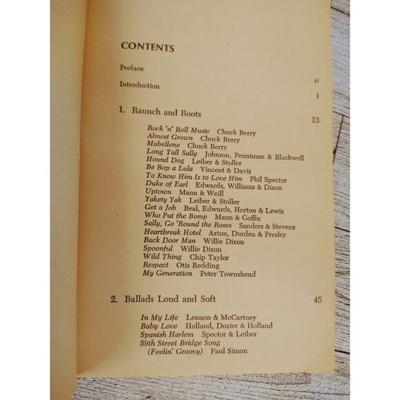 Richard Goldstein’s The Poetry Of Rock Lyrics Bantam 1976 PB 12th Printing - Picture 2 of 14